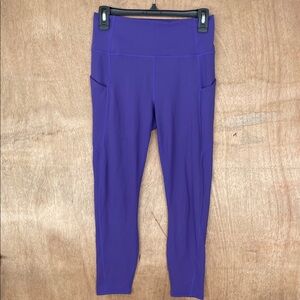 Fabletics PureLuxe Stretch Leggings in Lavender Women’s Workout Pants Size M